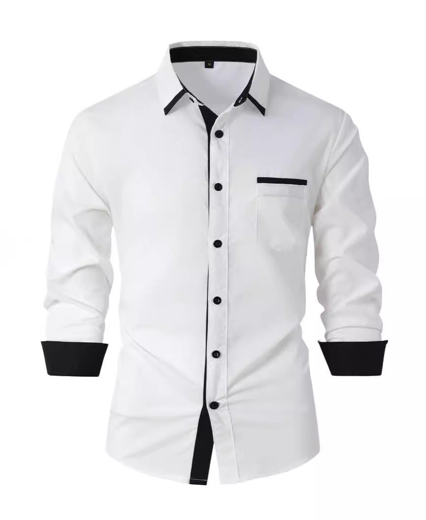Elian | Elegantes Hemd mit Kontrastdetails für Herren