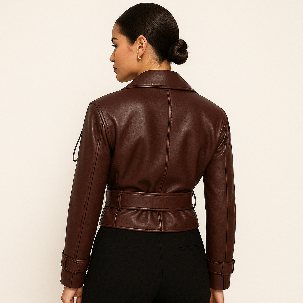 Amelie | Elegante Lederjacke für Damen kurz 3