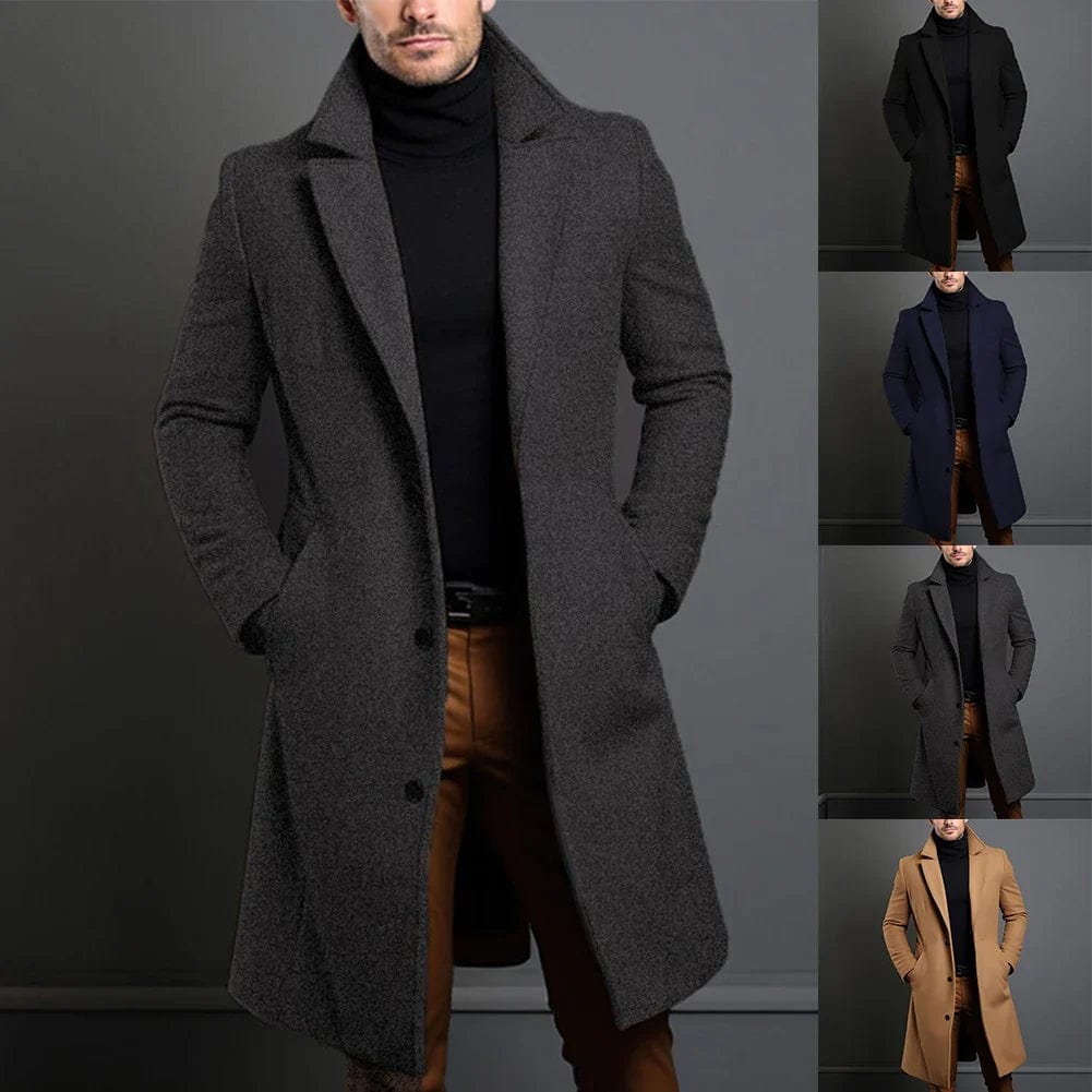 Franz | Eleganter Wollmantel für Herren winter 6