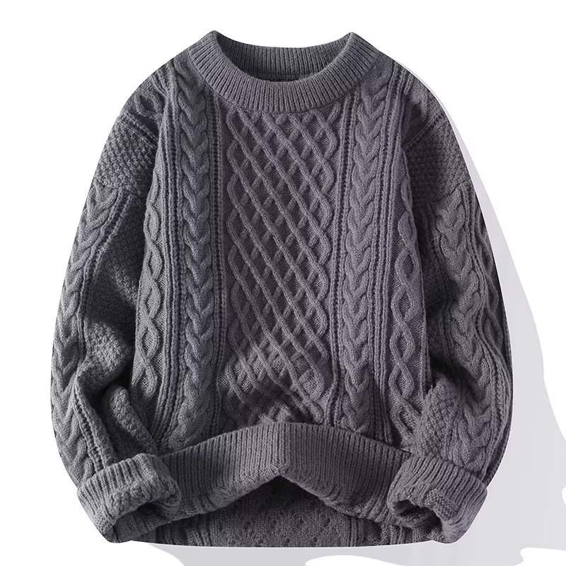 Lena | Strickpullover Damen klassisch mit feinem Zopfmuster