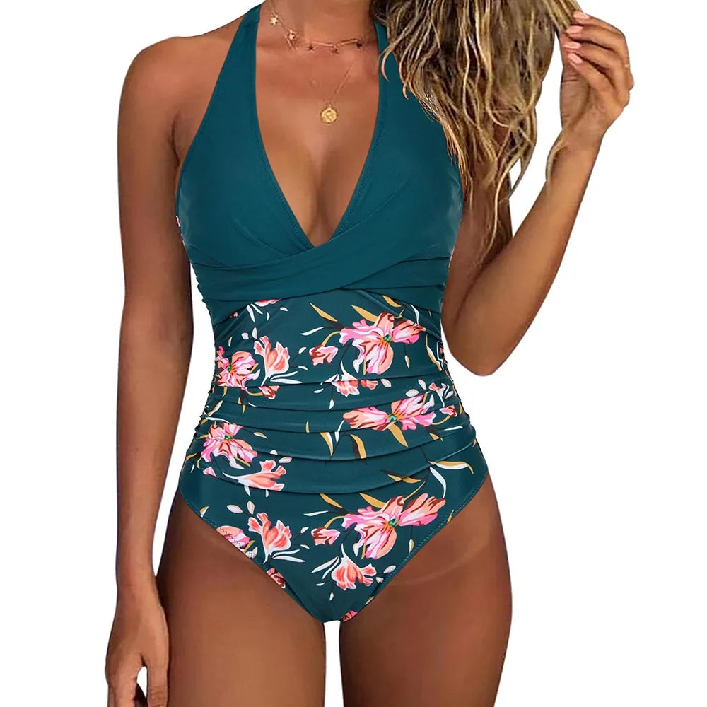 Amara | Eleganter Damen Badeanzug mit V-Ausschnitt