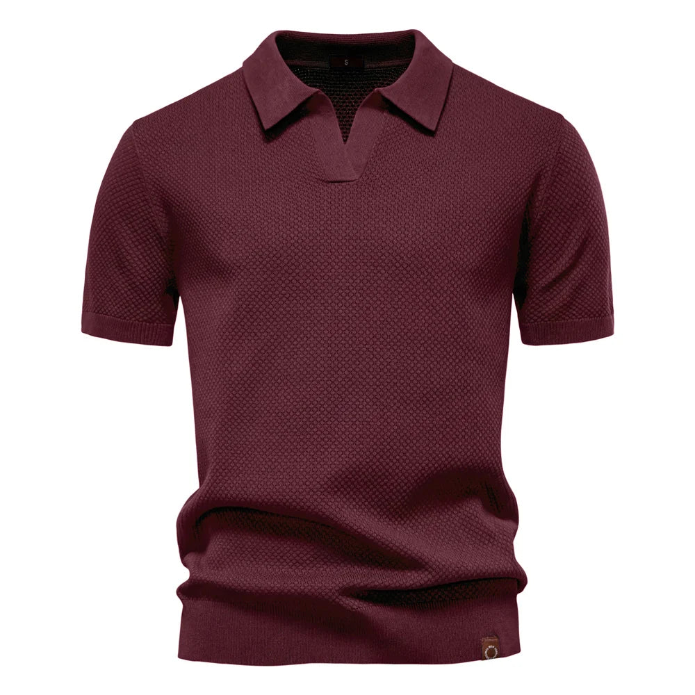 Elio | Strukturiertes Poloshirt mit eleganter Silhouette