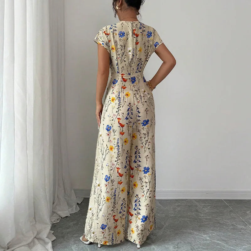 Julia | Floraler Damen Jumpsuit in Maxilänge