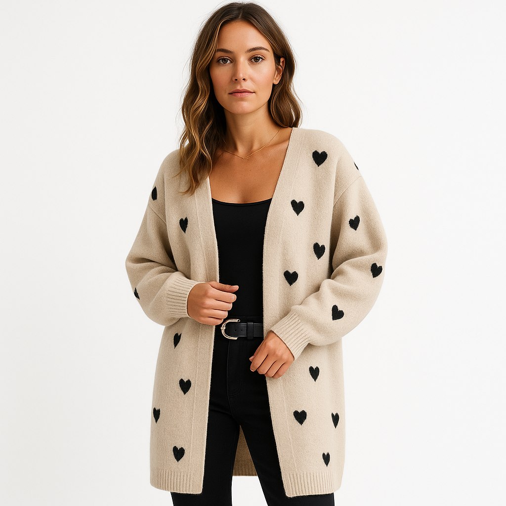 Julia | Verspielter Strickcardigan für Damen ganzjährig