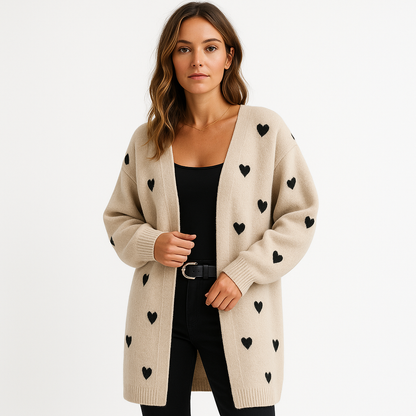 Julia | Verspielter Strickcardigan für Damen ganzjährig