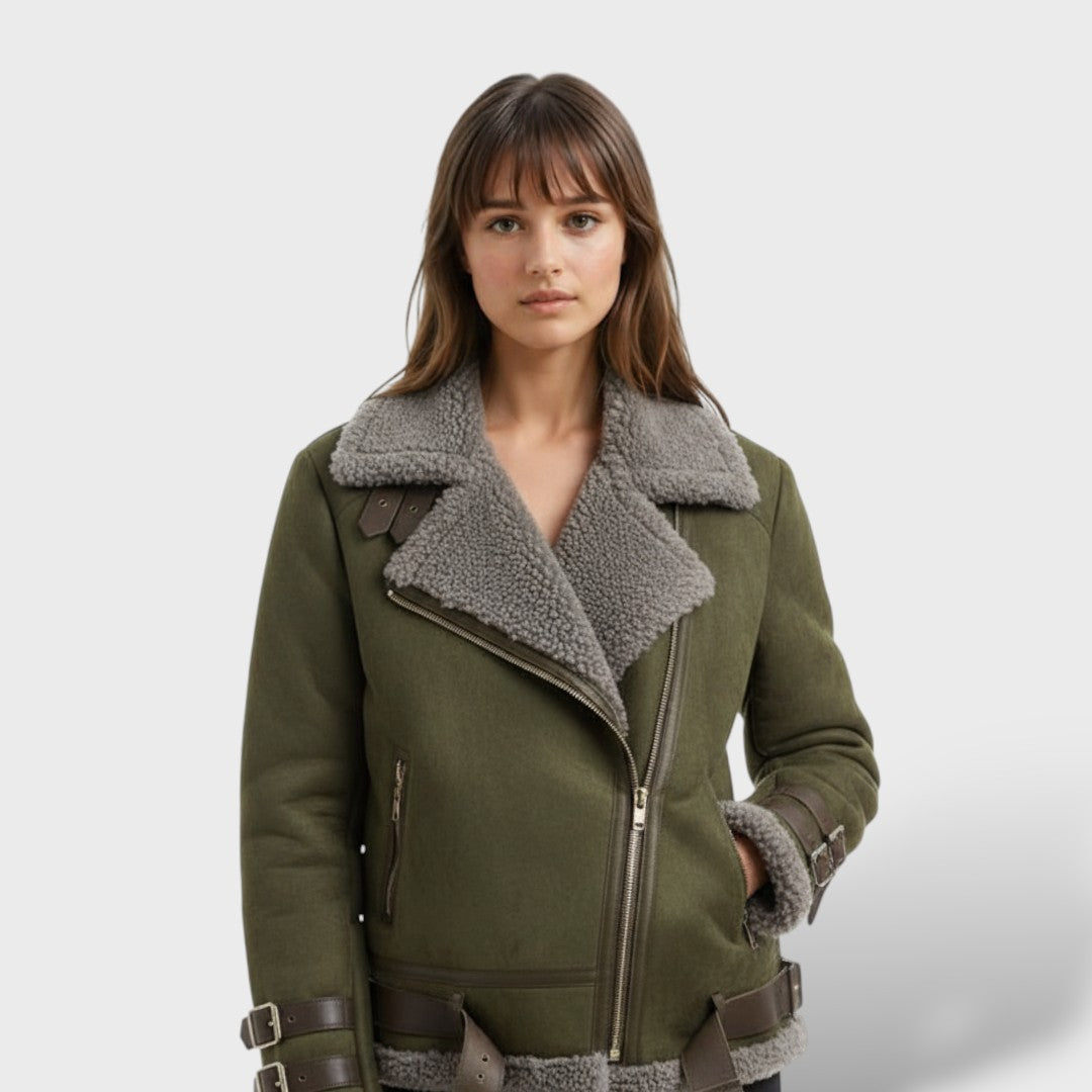 Amelie | Elegante Kunstlederjacke für Damen winter 3