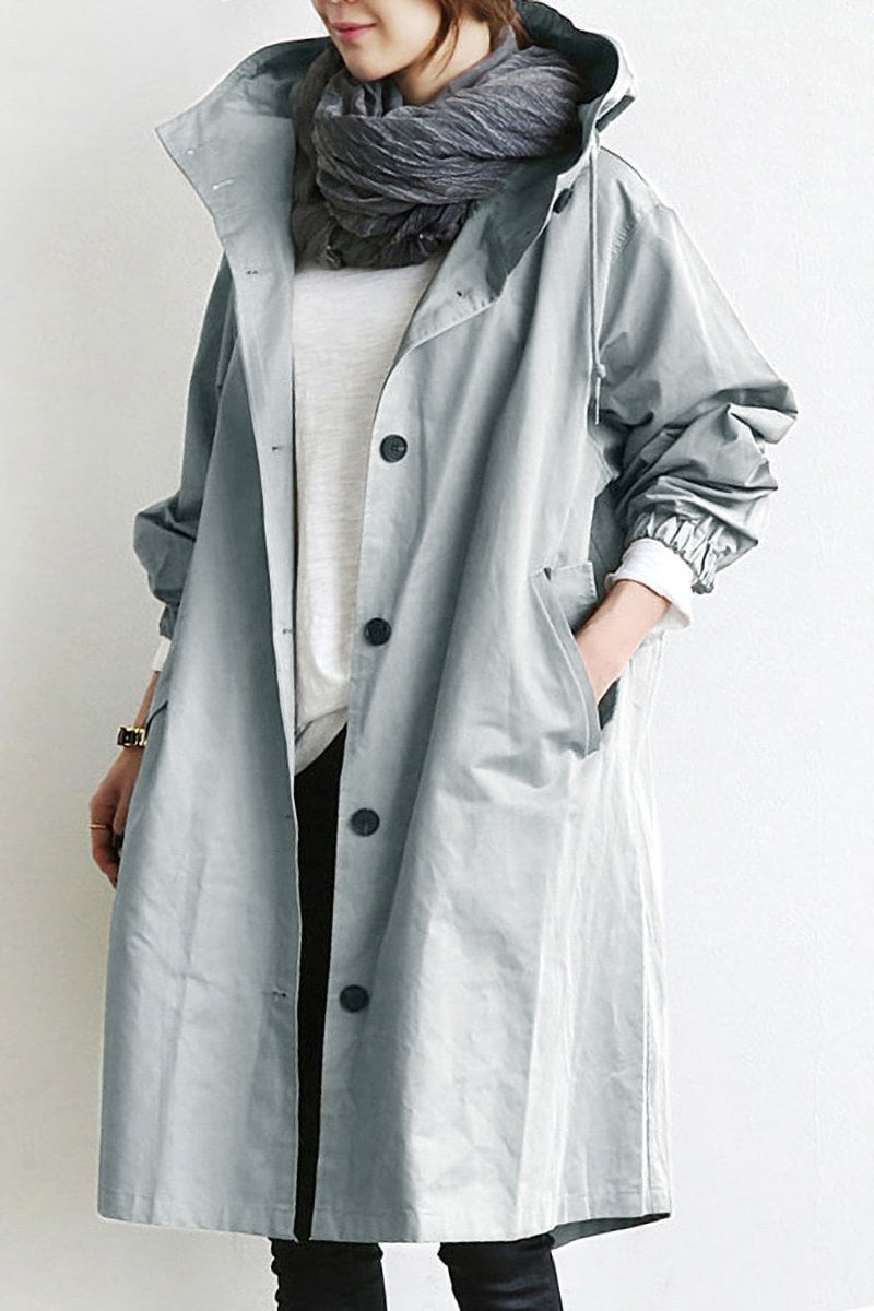 Amelie | Eleganter Trenchcoat für Damen mit Kapuze 1