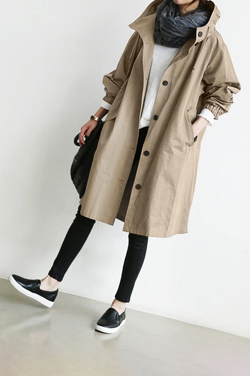 Amelie | Eleganter Trenchcoat für Damen mit Kapuze 5