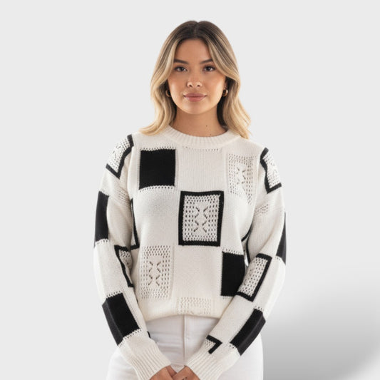 Amelie | Eleganter Winterpullover für Damen warm 0