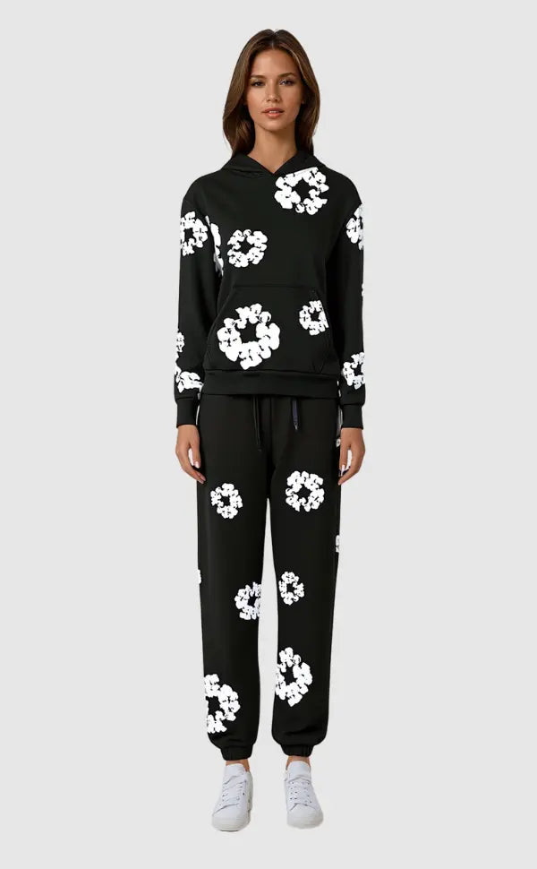 Blumen | Eleganter Tracksuit für Damen komfortabel 2
