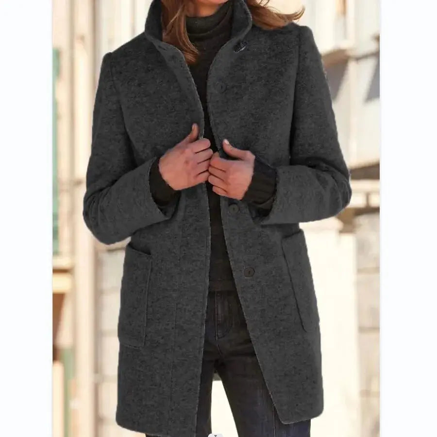 Carly | Eleganter Wollmantel für Damen winter 3