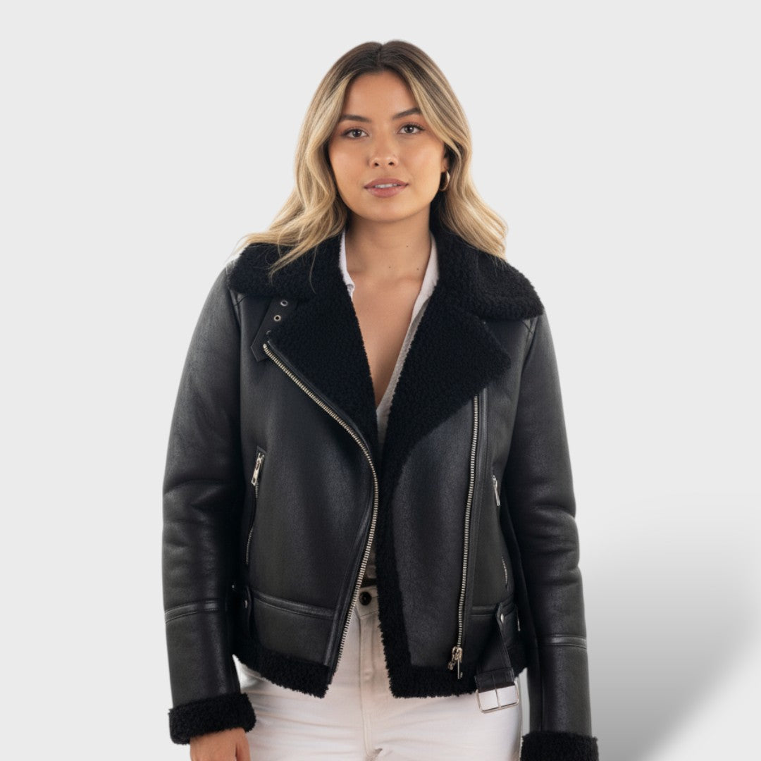 Clara | Elegante Lederjacke für Damen modern 1