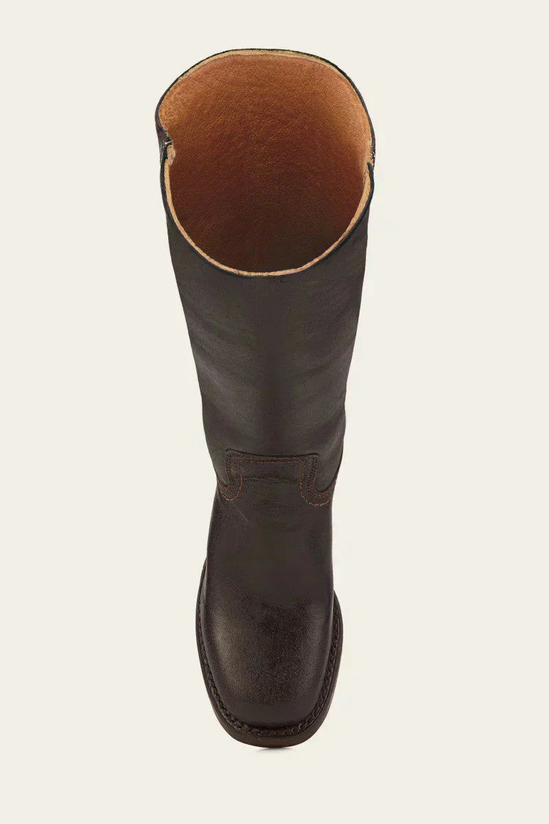 Clara | Eleganter Lederstiefel für Damen Blockabsatz 7