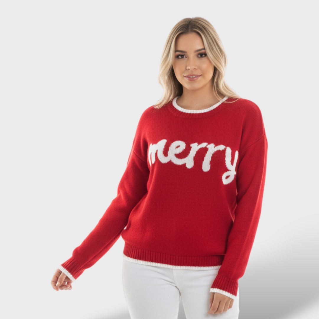 Clara | Eleganter Weihnachtspullover für Damen winter 0