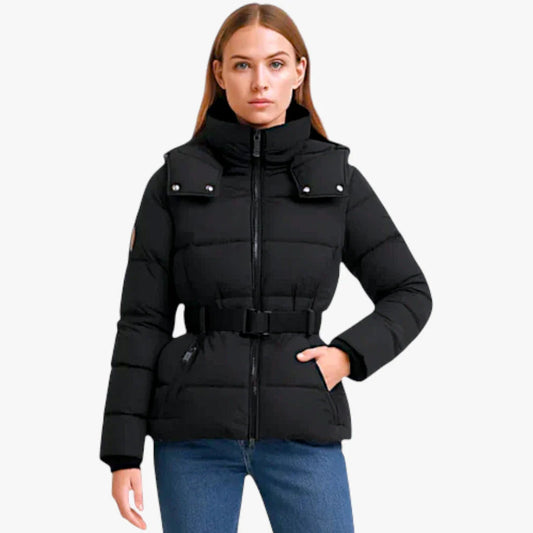 Clara | Wasserdichte Fleecejacke für Damen mit Gürtel 0