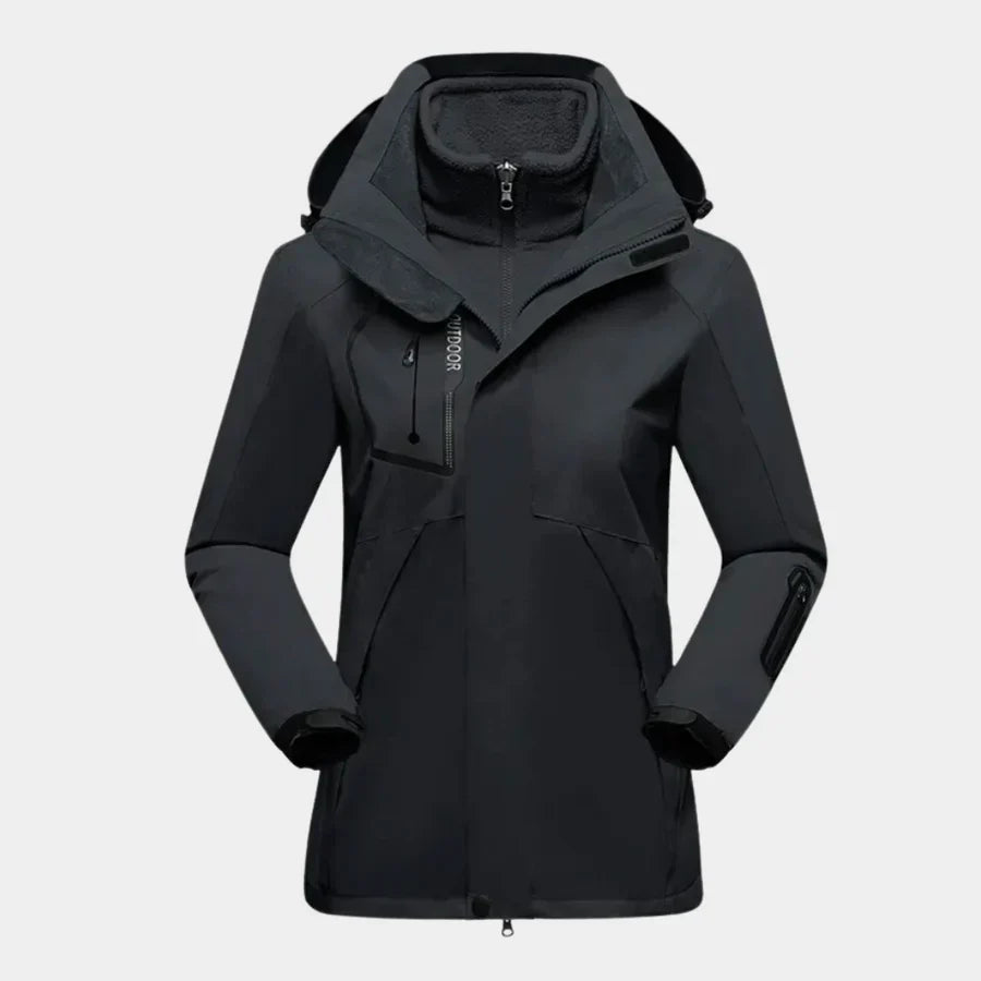 Clara | Wasserdichte Winterjacke für Damen mit Kapuze 0