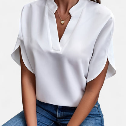 Damen Bluse mit Ausgestellten Ärmeln