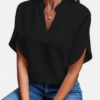 Damen Bluse mit Ausgestellten Ärmeln