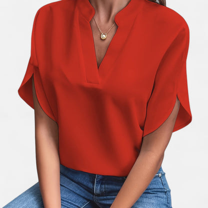 Damen Bluse mit Ausgestellten Ärmeln