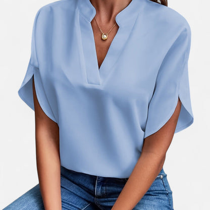 Damen Bluse mit Ausgestellten Ärmeln