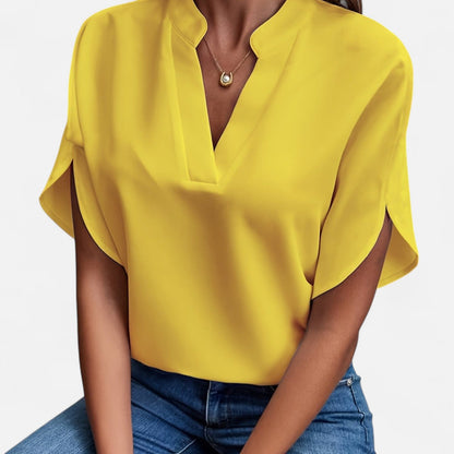 Damen Bluse mit Ausgestellten Ärmeln