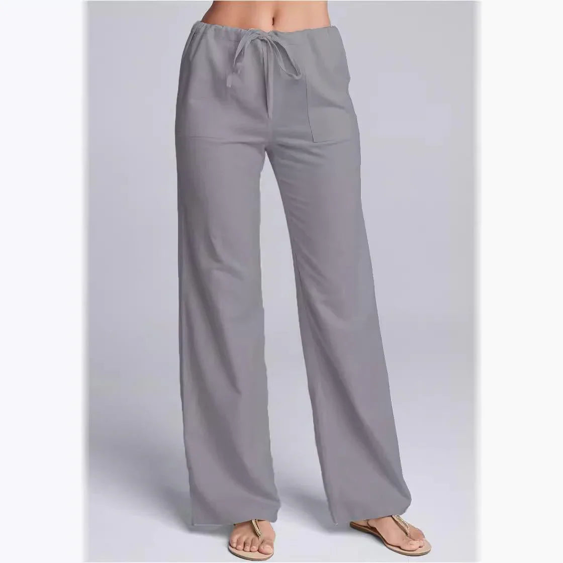 Damen Casual Hose mit Kordelzug