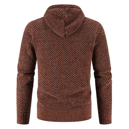 David | Lässige Strickjacke Herren mit Kapuze sommer 4