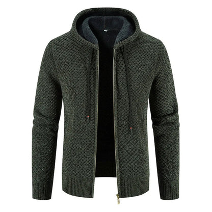 David | Lässige Strickjacke Herren mit Kapuze sommer 5