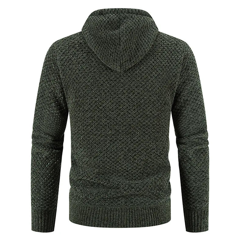 David | Lässige Strickjacke Herren mit Kapuze sommer 6