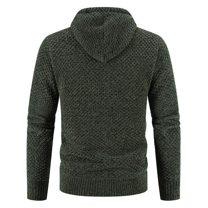 David | Lässige Strickjacke Herren mit Kapuze sommer 6