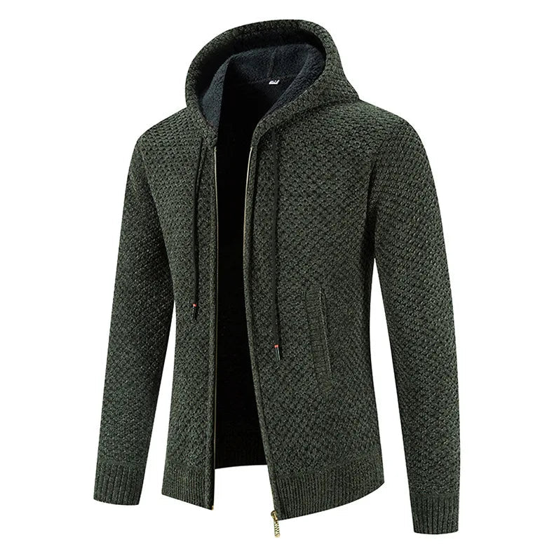 David | Lässige Strickjacke Herren mit Kapuze sommer 7