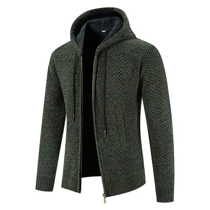 David | Lässige Strickjacke Herren mit Kapuze sommer 7