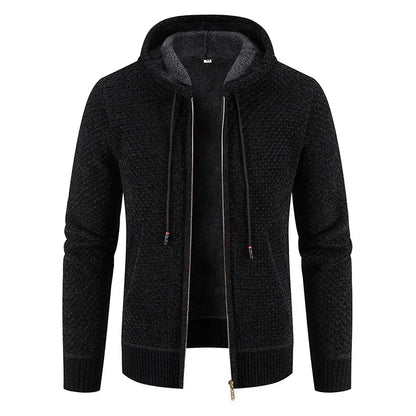 David | Lässige Strickjacke Herren mit Kapuze sommer 9