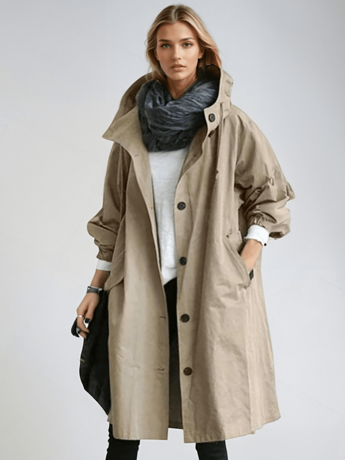 Elizabeth | Eleganter Trenchcoat für Damen wasserabweisend 2
