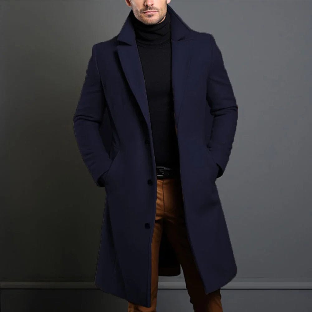 Franz | Eleganter Wollmantel für Herren winter 4