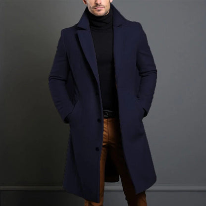 Franz | Eleganter Wollmantel für Herren winter 4