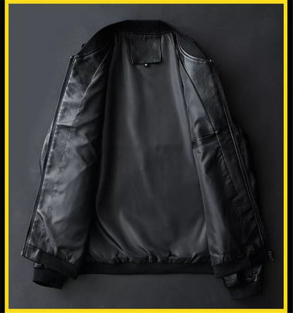 Adrian | Herren Kunstlederjacke mit Reissverschluss