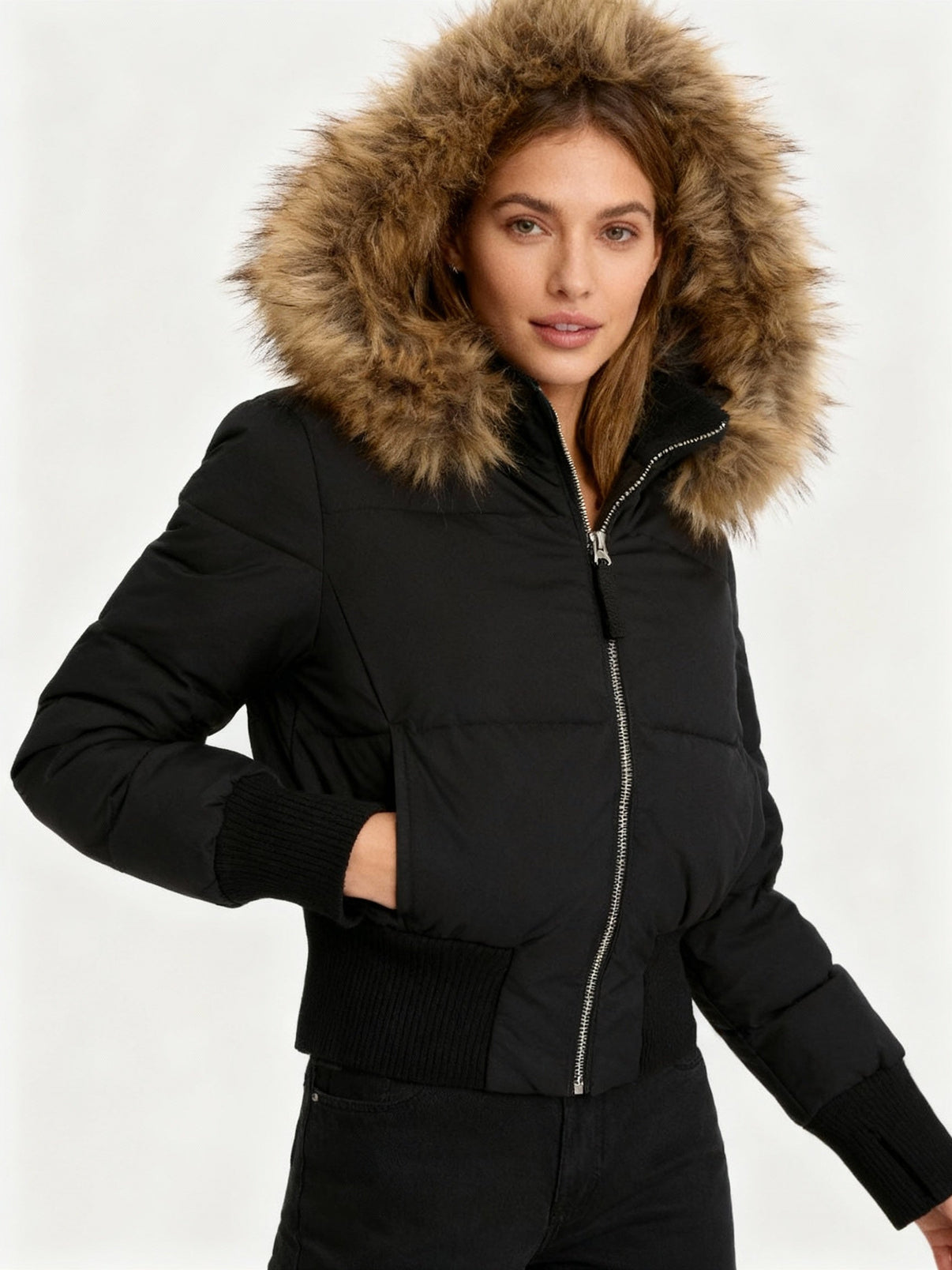 Wunderschne Winterjacke Damen Trkis Ebenbildnull