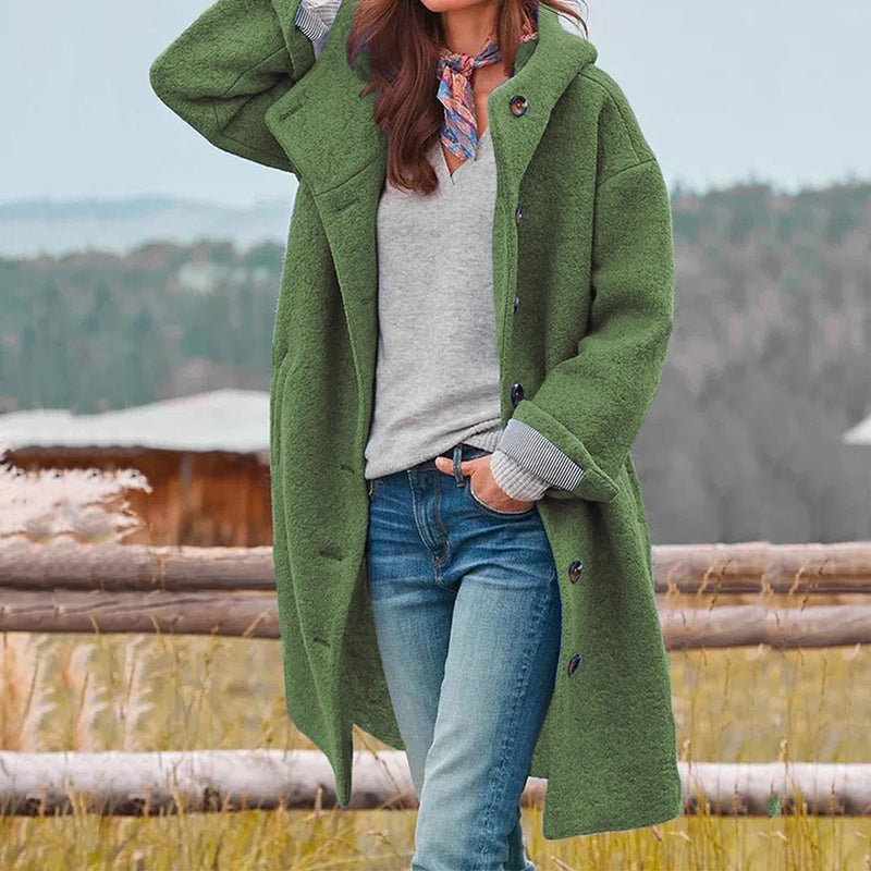 Heidi | Eleganter Fleece-Wintermantel für Damen lang 0