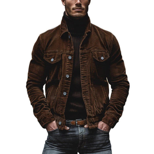 Herren Cordjacke Retro mit klassischem Schnitt