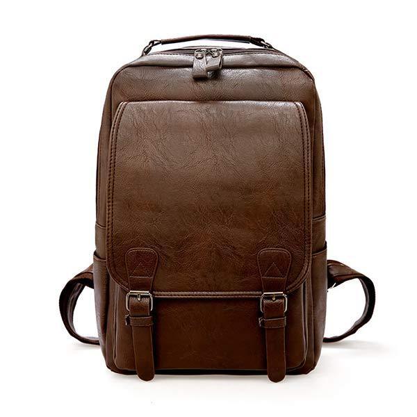 Herren Retro Leder Rucksack