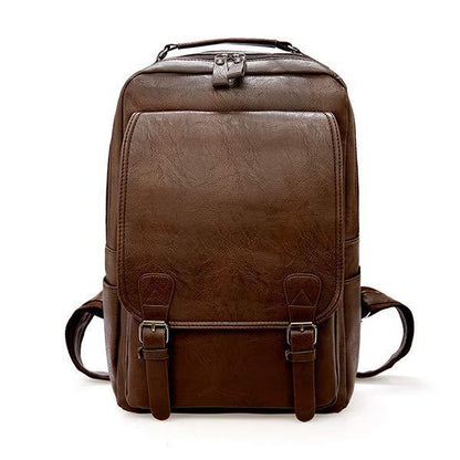 Herren Retro Leder Rucksack