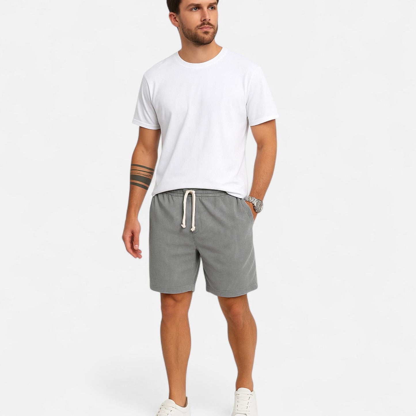 Herren Sommer Shorts – Maßgeschneiderter Schnitt aus Baumwollmischung