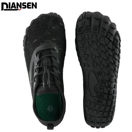 Herren Barfussschuhe mit weitem Zehenbereich und atmungsaktiver Sohle bieten optimalen Tragekomfort und Bewegungsfreiheit. Ideal 0