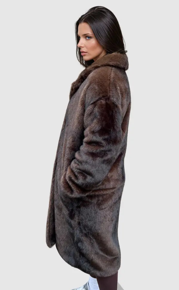 Lucy | Eleganter Kunstfell-Mantel für Damen winter 1