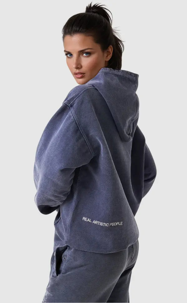 Sabina | Moderner Damen Hoodie aus Baumwolle lässig 2