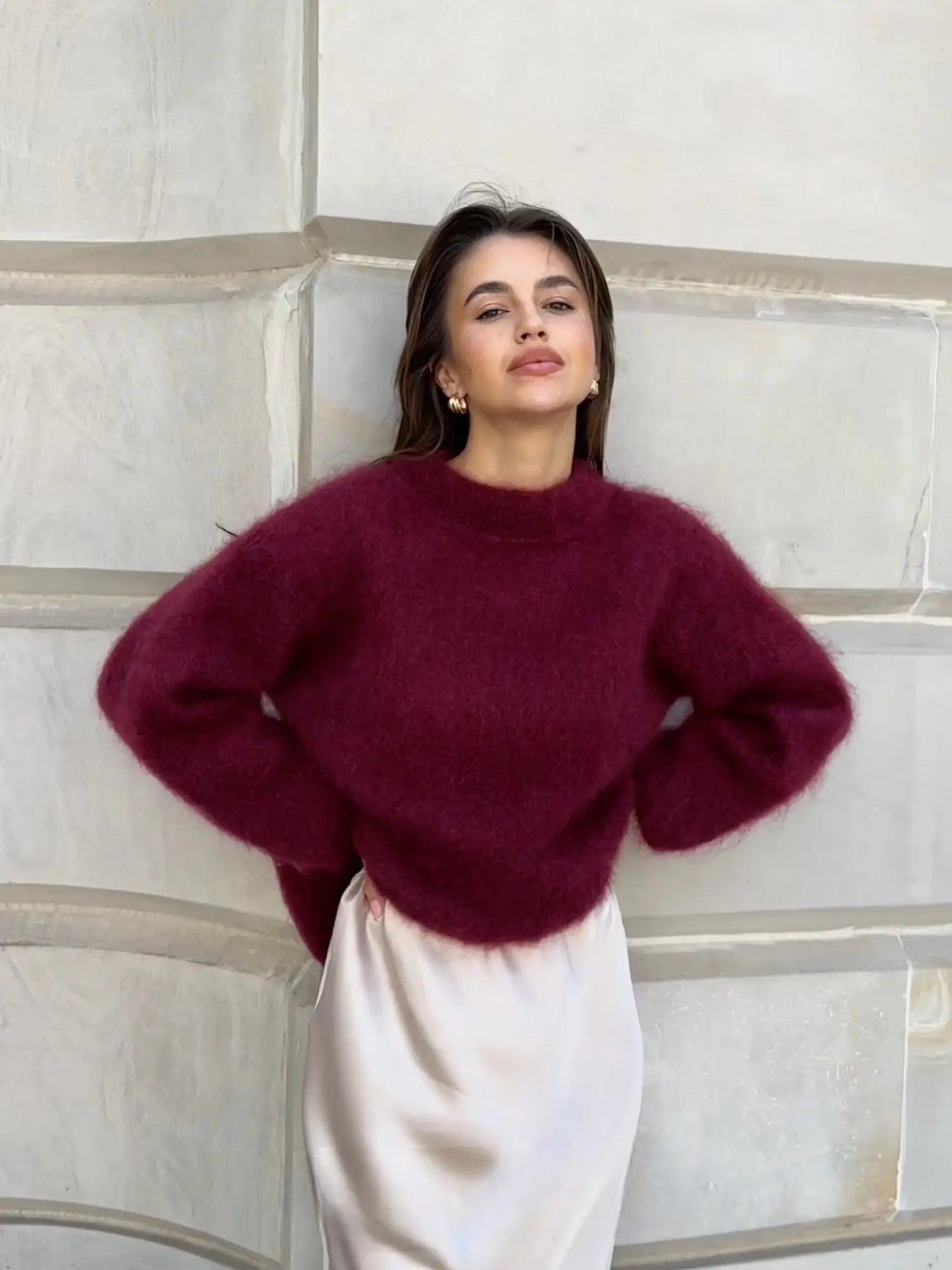 Sophie | Eleganter Mohair-Pullover für Damen leicht 0