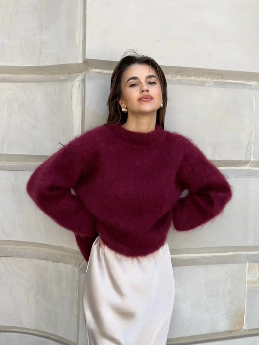 Sophie | Eleganter Mohair-Pullover für Damen leicht 0