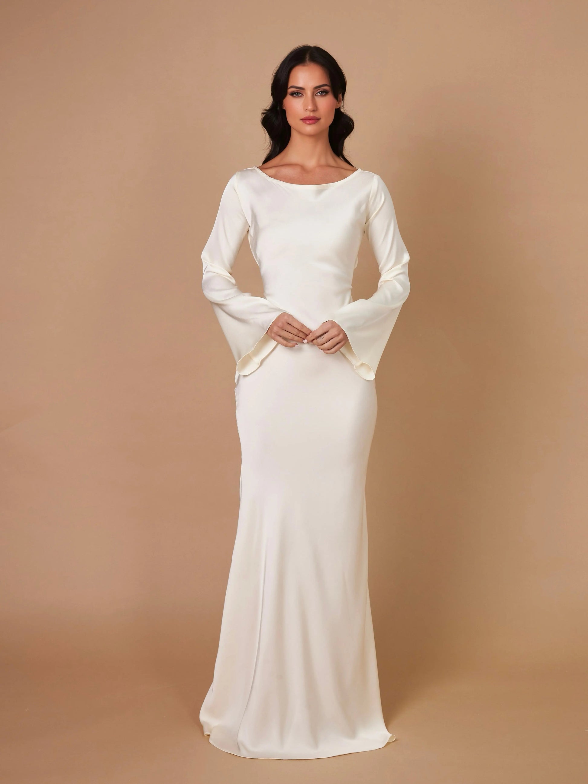Sophie | Elegantes Maxikleid für Damen langarm 8