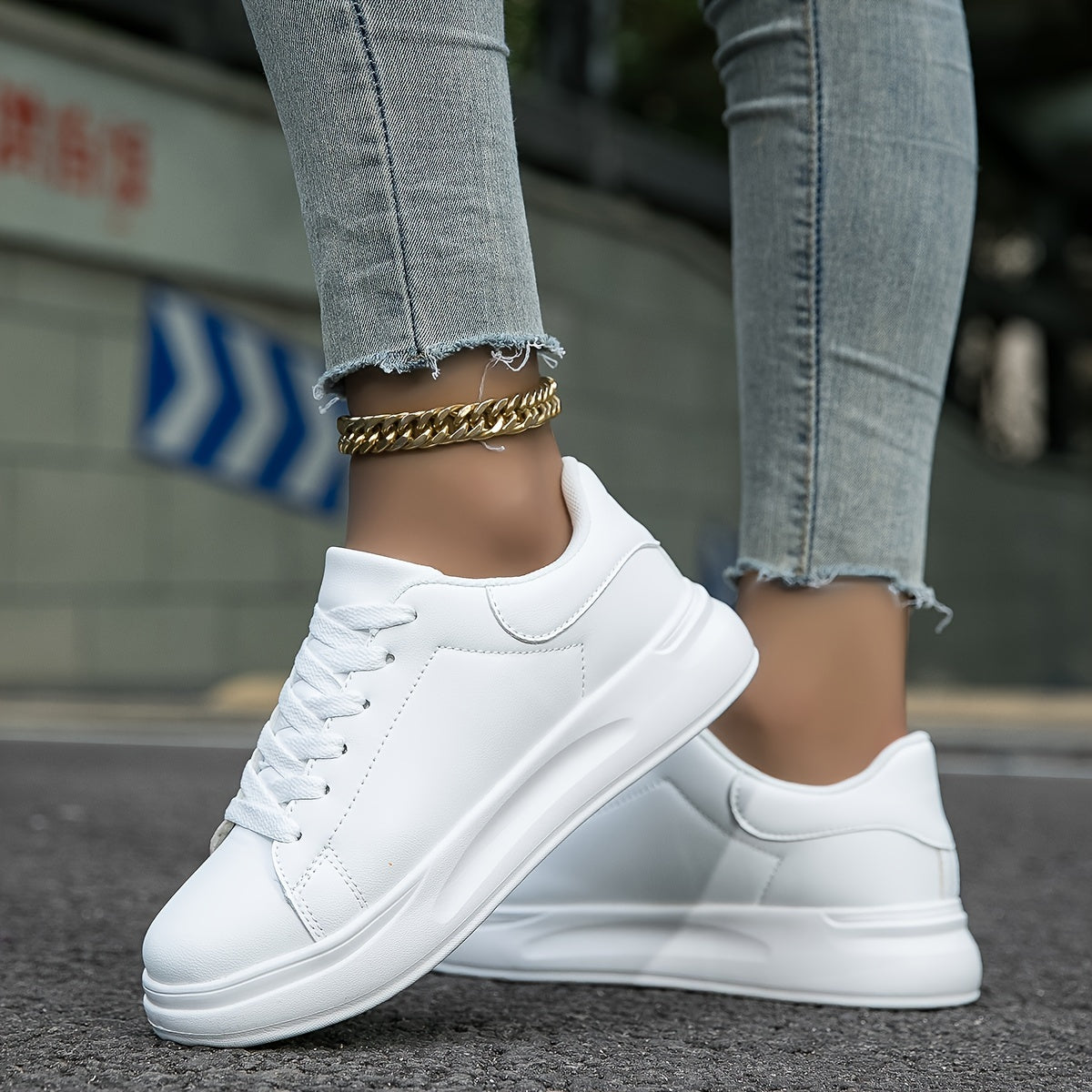 Zania | Bequeme Orthopädische Sneakers für Damen weiß 0